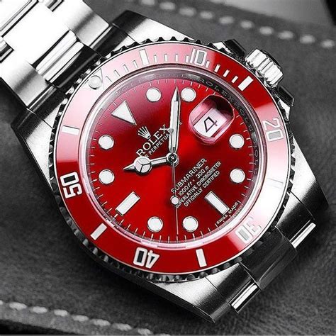 rolex red dial watch|Rolex submariner red price.